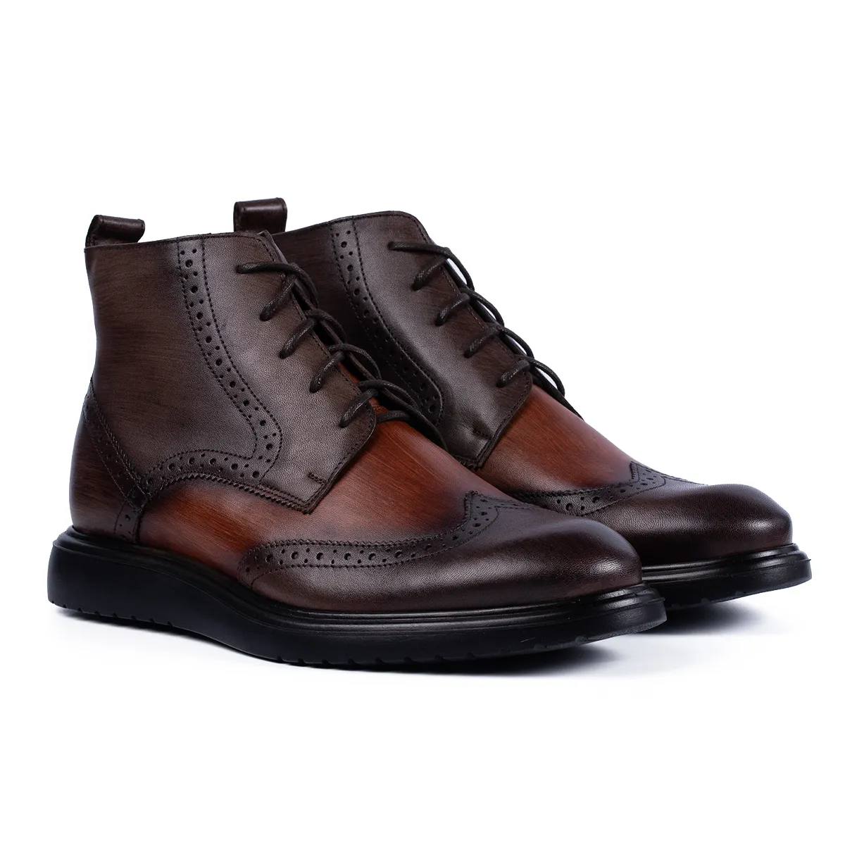 Lucas Shoes 850 Dudu ghete barbati maro piele naturala