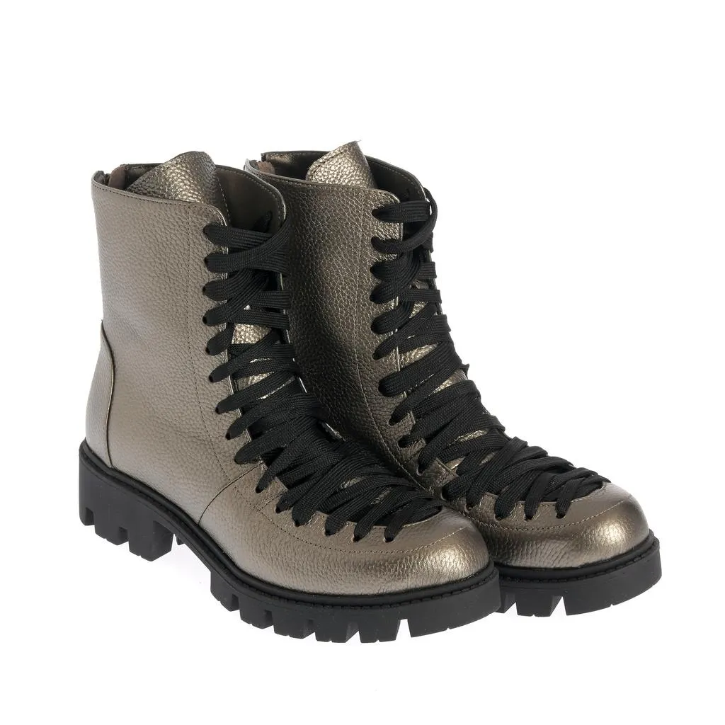 Ana Urbana Shoes Berlin bocanci aurii piele naturală