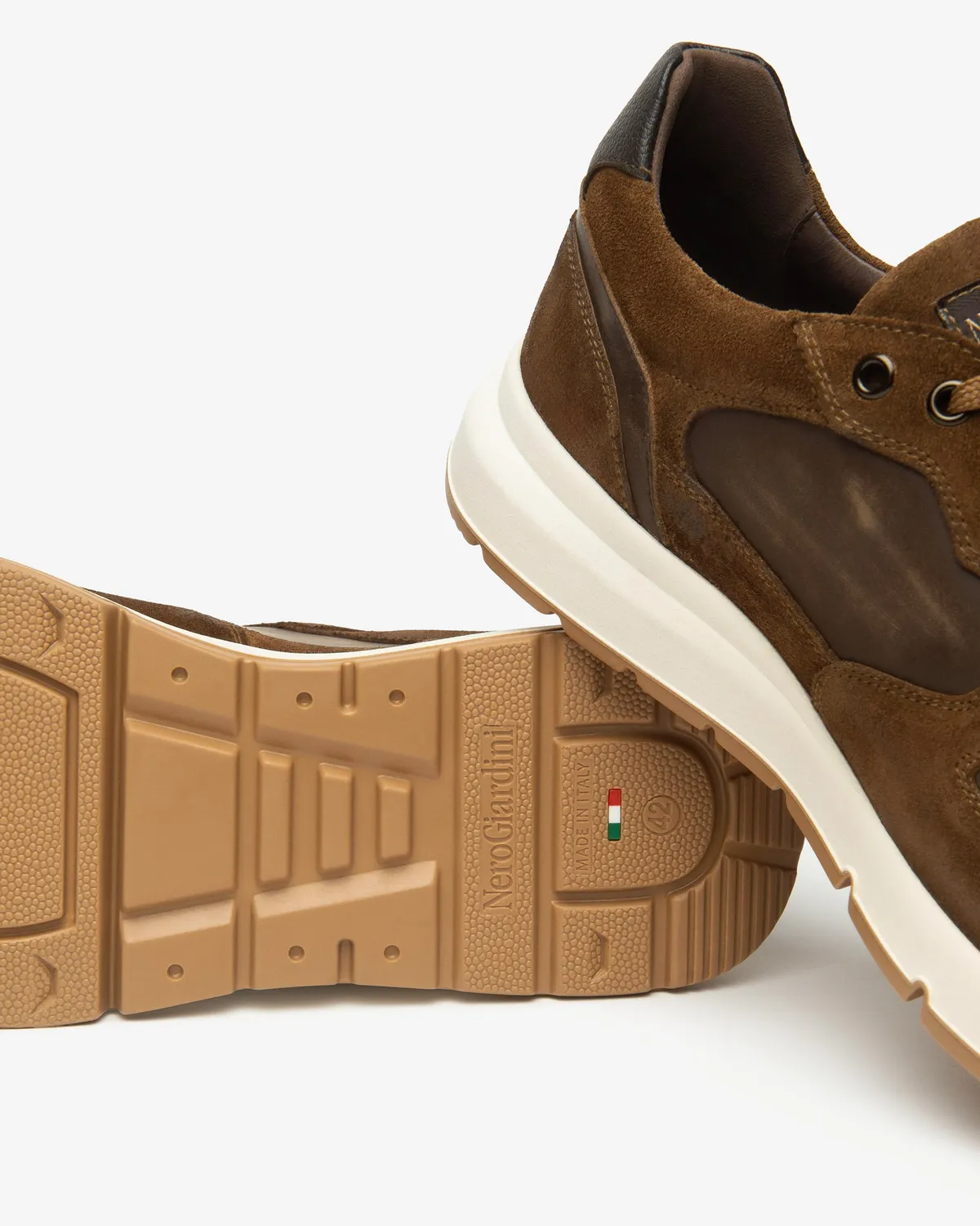 NeroGiardini sneakers barbati piele velur toamna