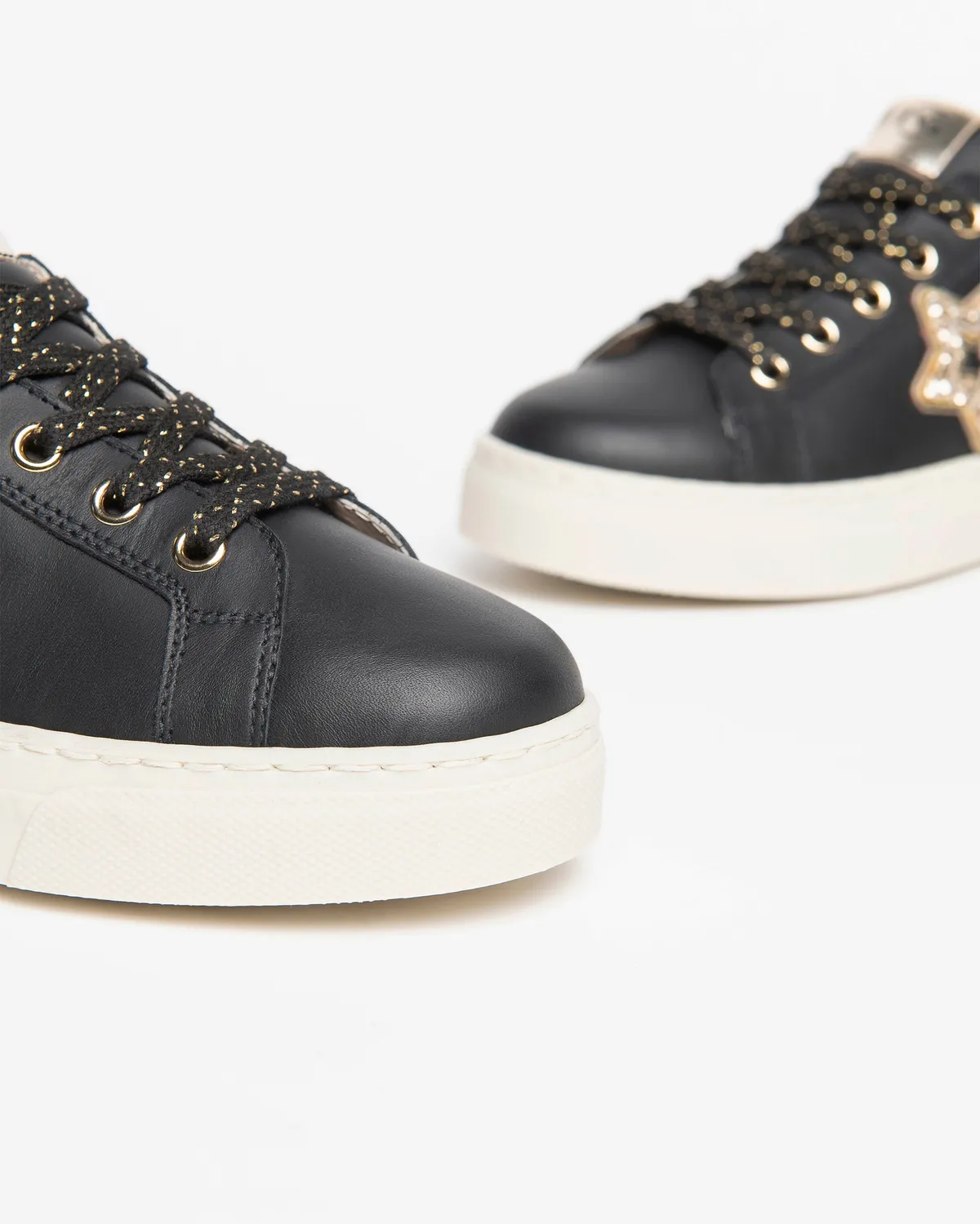 NeroGiardini Teen sneakers fete piele cu fermoar