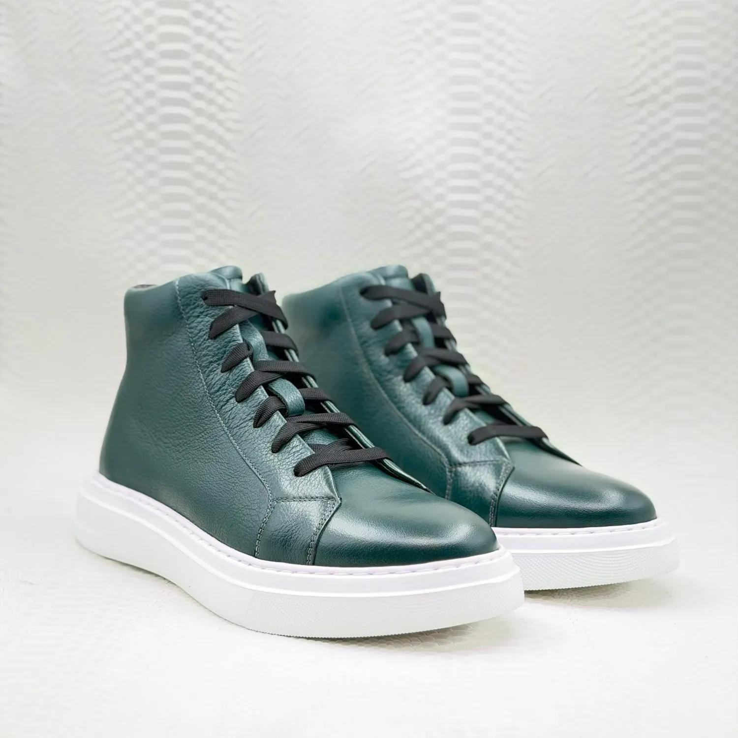 Lucas Shoes 855 A Bizon Verde ghete piele naturală