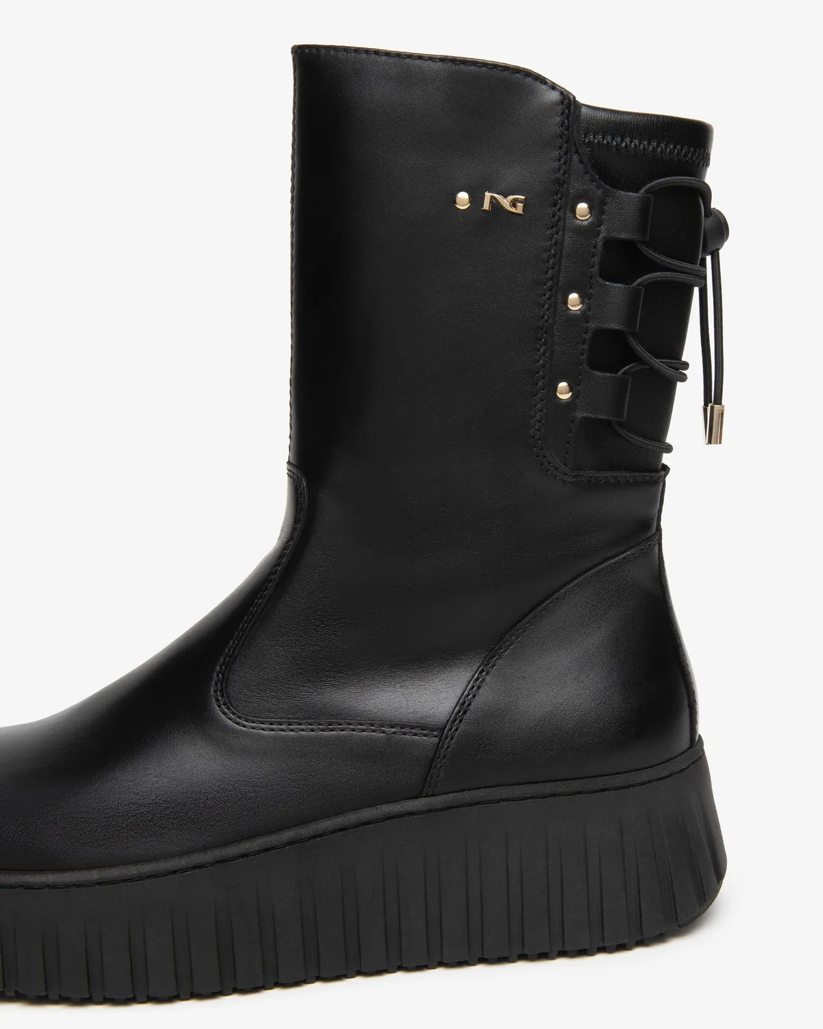 NeroGiardini botine dama piele cu platforma 55 mm toamna-iarna