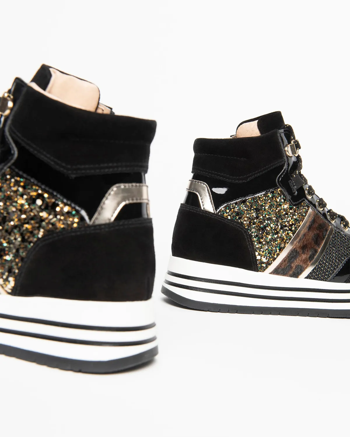 NeroGiardini sneakers piele intoarsa fete cu fermoar