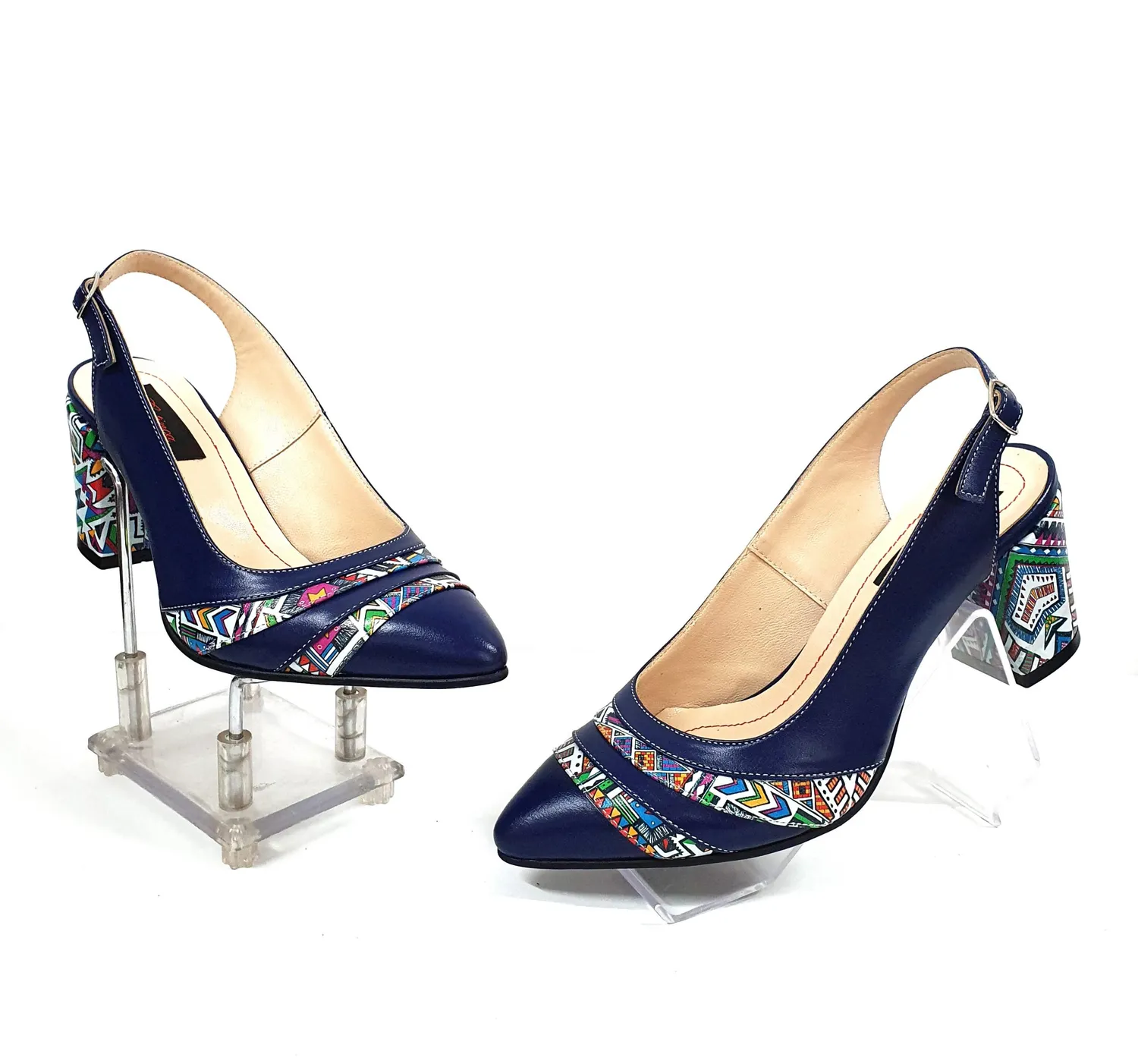 Catinca Shoes A101 AMT sandale piele albastru traditional