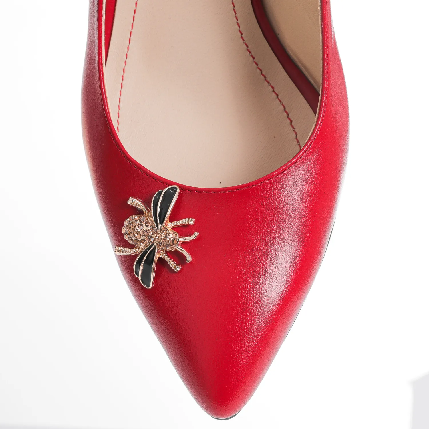 Catinca Shoes D46 RB sandale dama piele naturala rosu
