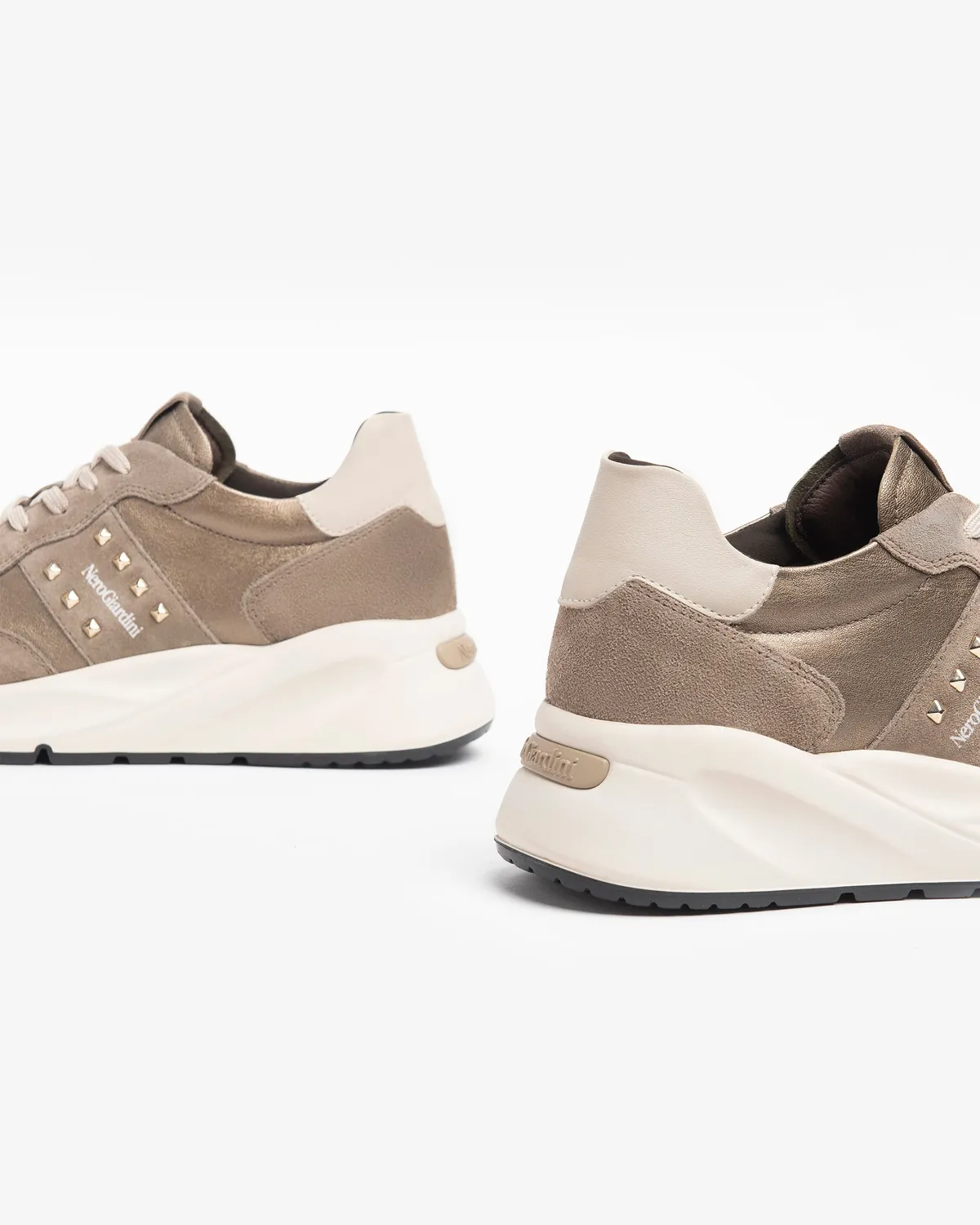 NeroGiardini Sneakers Dama Piele cu Velur Casual