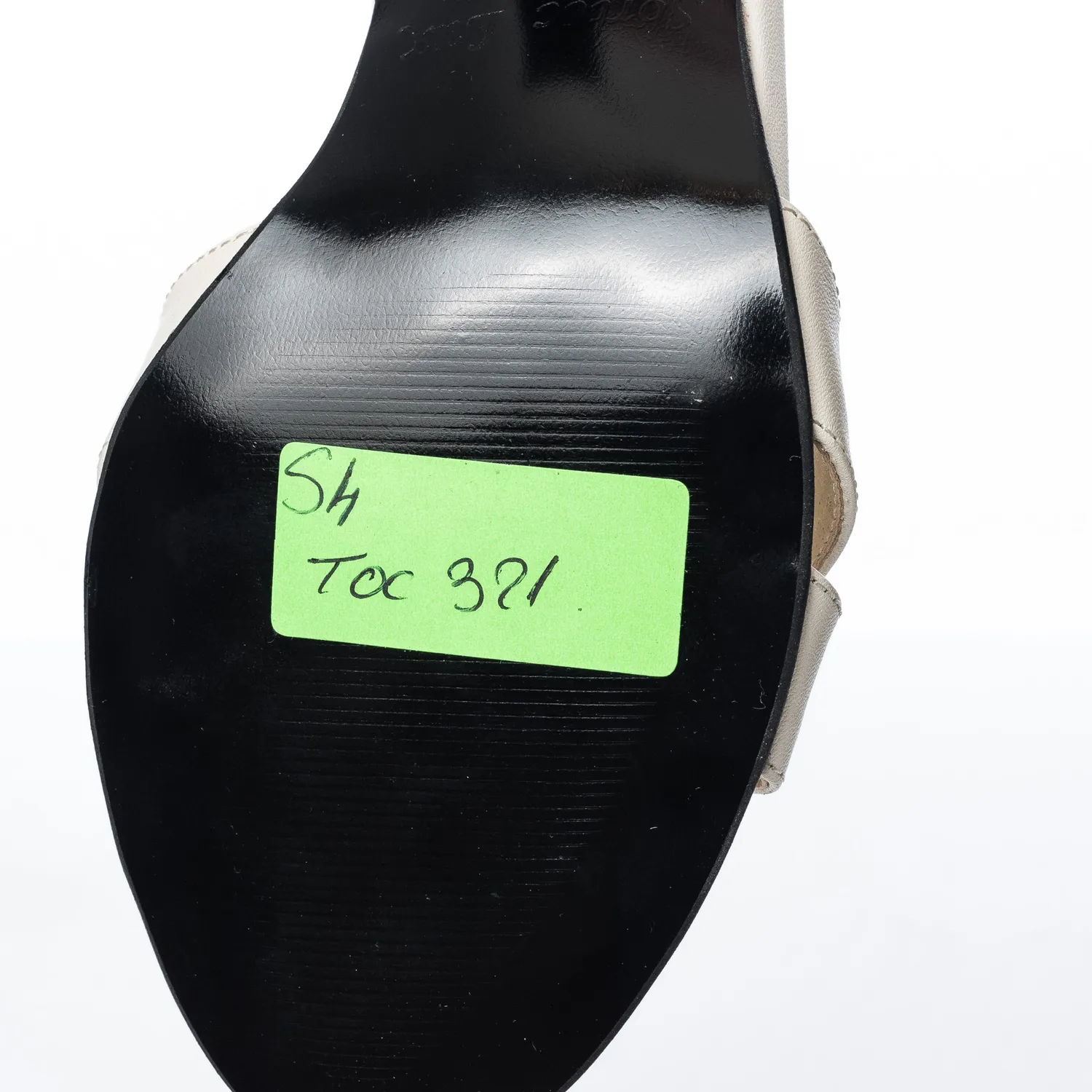 Catinca Shoes S4 BN sandale dama bej cu negru piele naturala