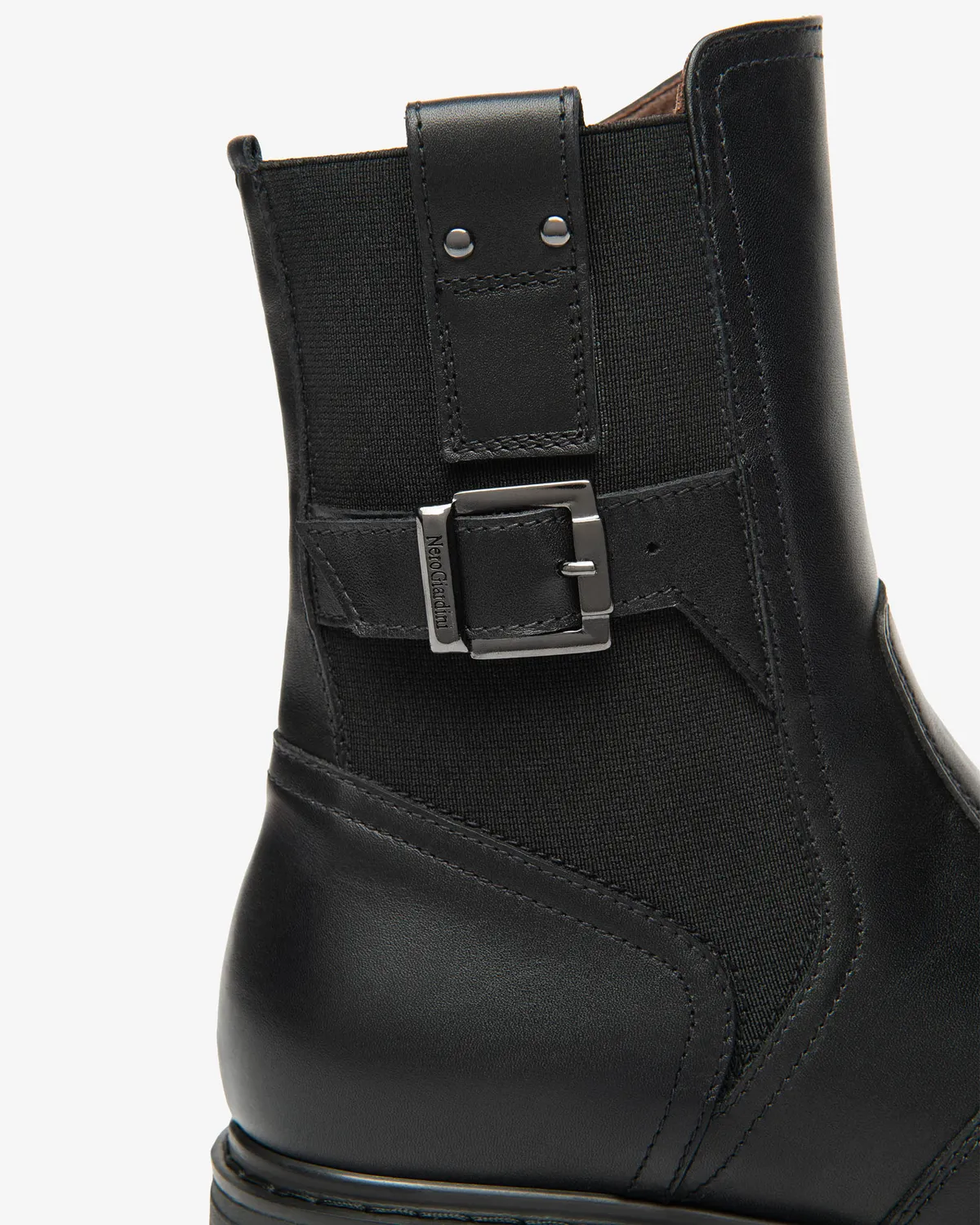 NeroGiardini botine dama piele textil iarna