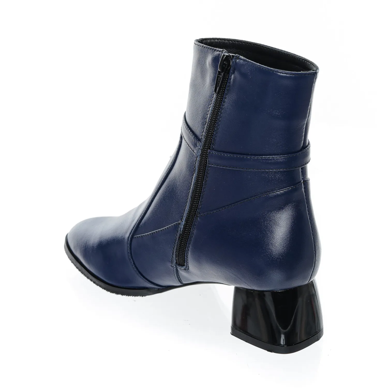 Catinca Shoes GX72 BL ghete dama albastre piele naturala