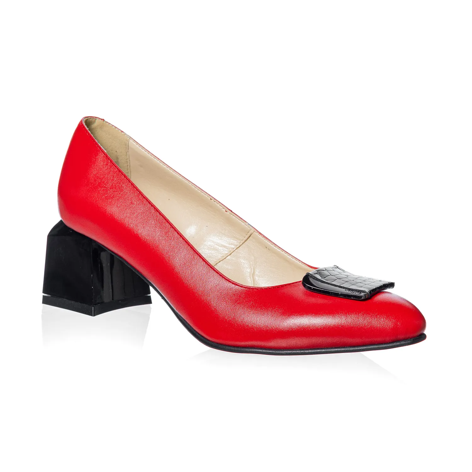 Catinca Shoes A32 RB pantofi dama piele rosu box