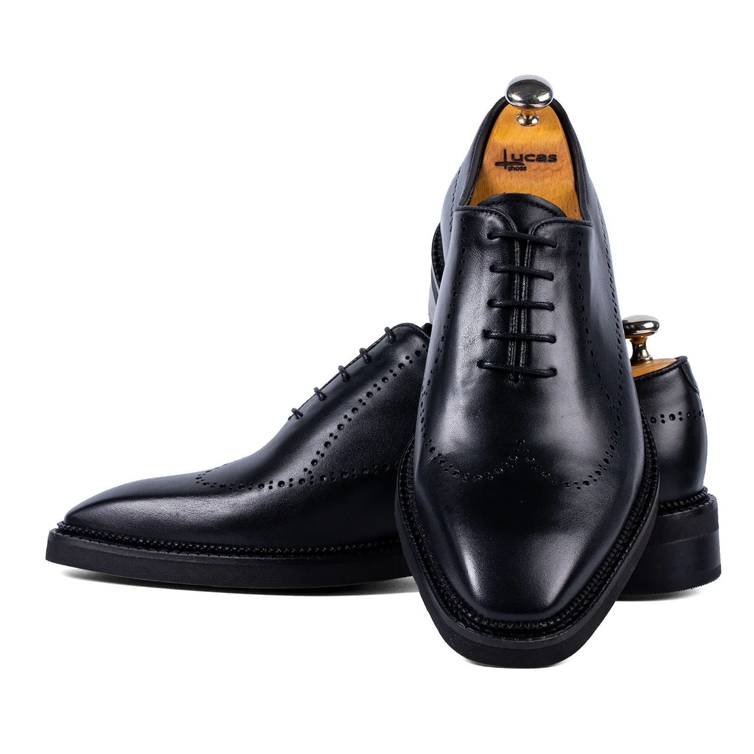 Lucas Shoes Elegant 906 Negru Box pantofi barbati piele