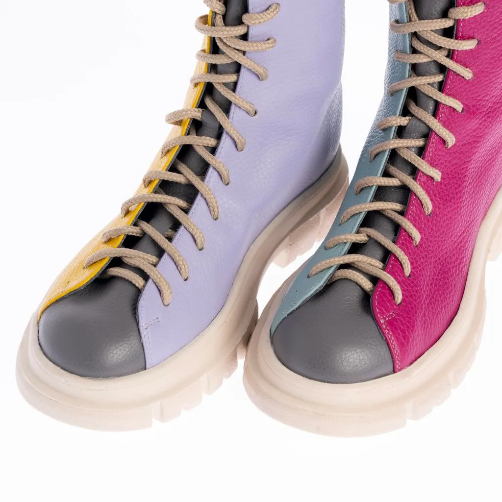 Ana Urbana Loredana bocanci piele multicolori