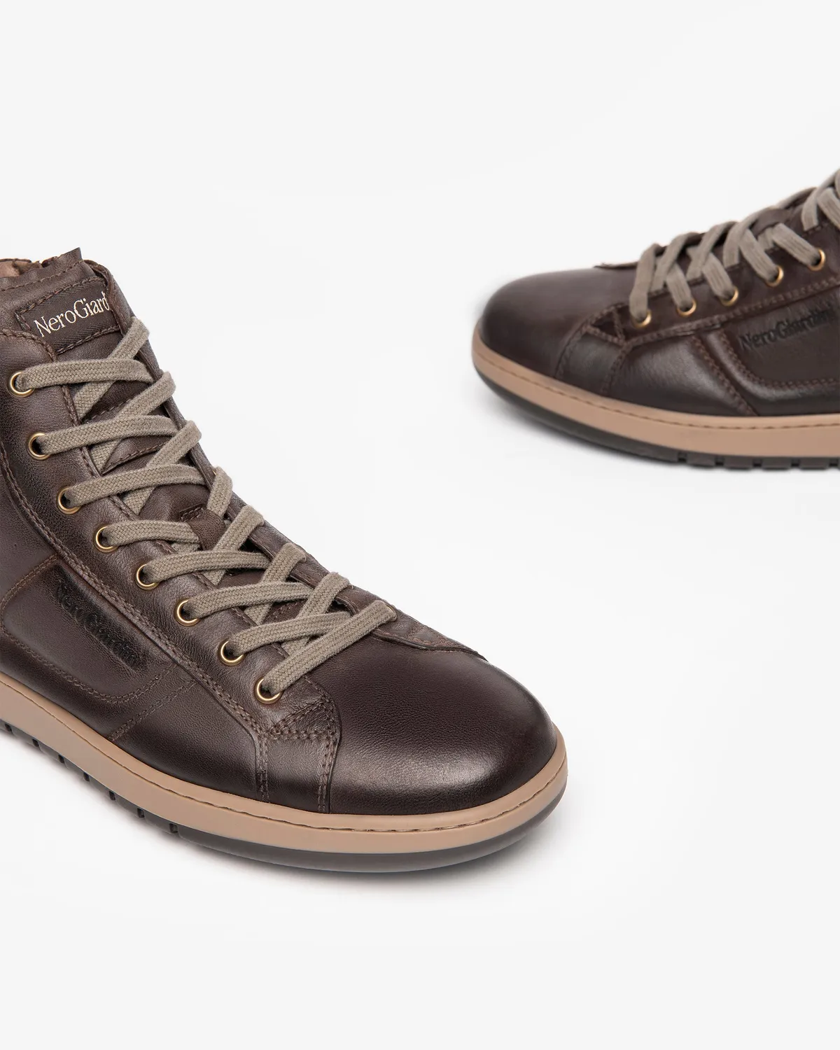 NeroGiardini Sneakers Barbati Piele High-Top Iarna