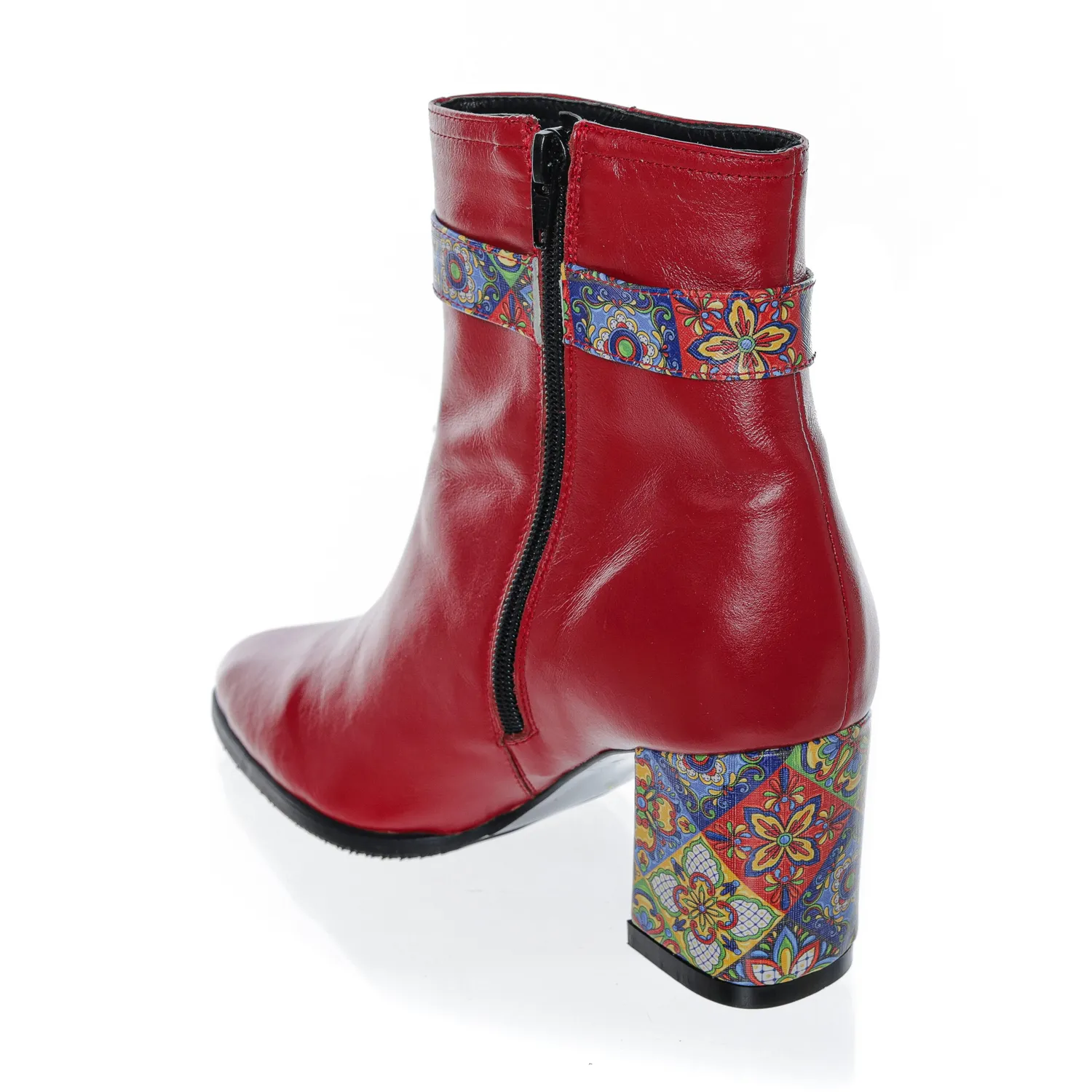 Catinca Shoes GX43 R3D ghete dama piele rosu box