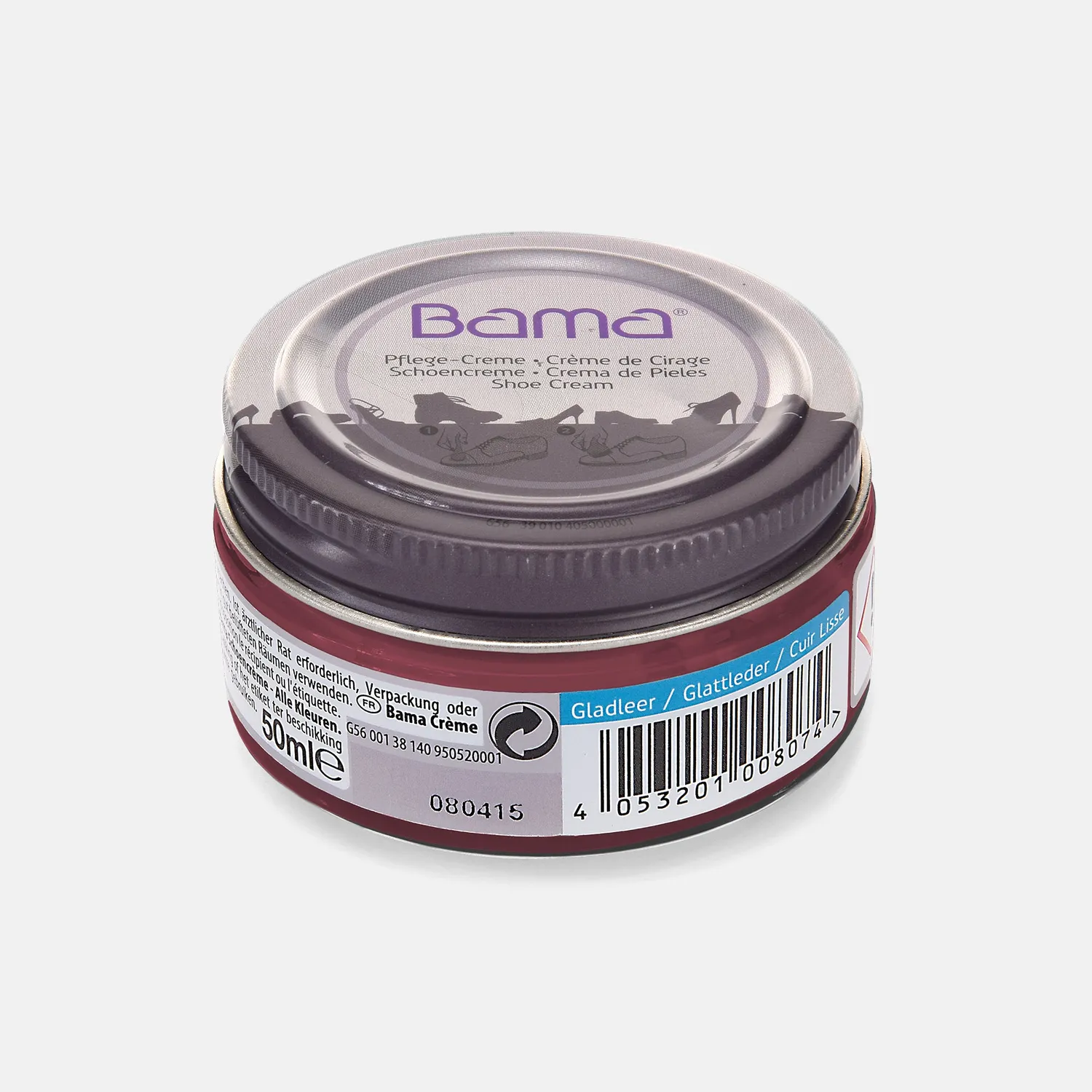 BÄR cremă îngrijire pantofi bordeaux 50 ml