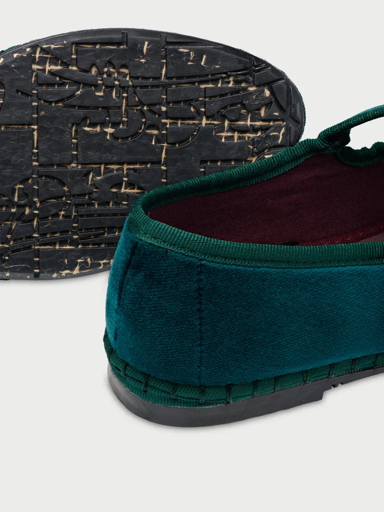 Flagelus Matilda Petrol pantofi mary jane verde inchis