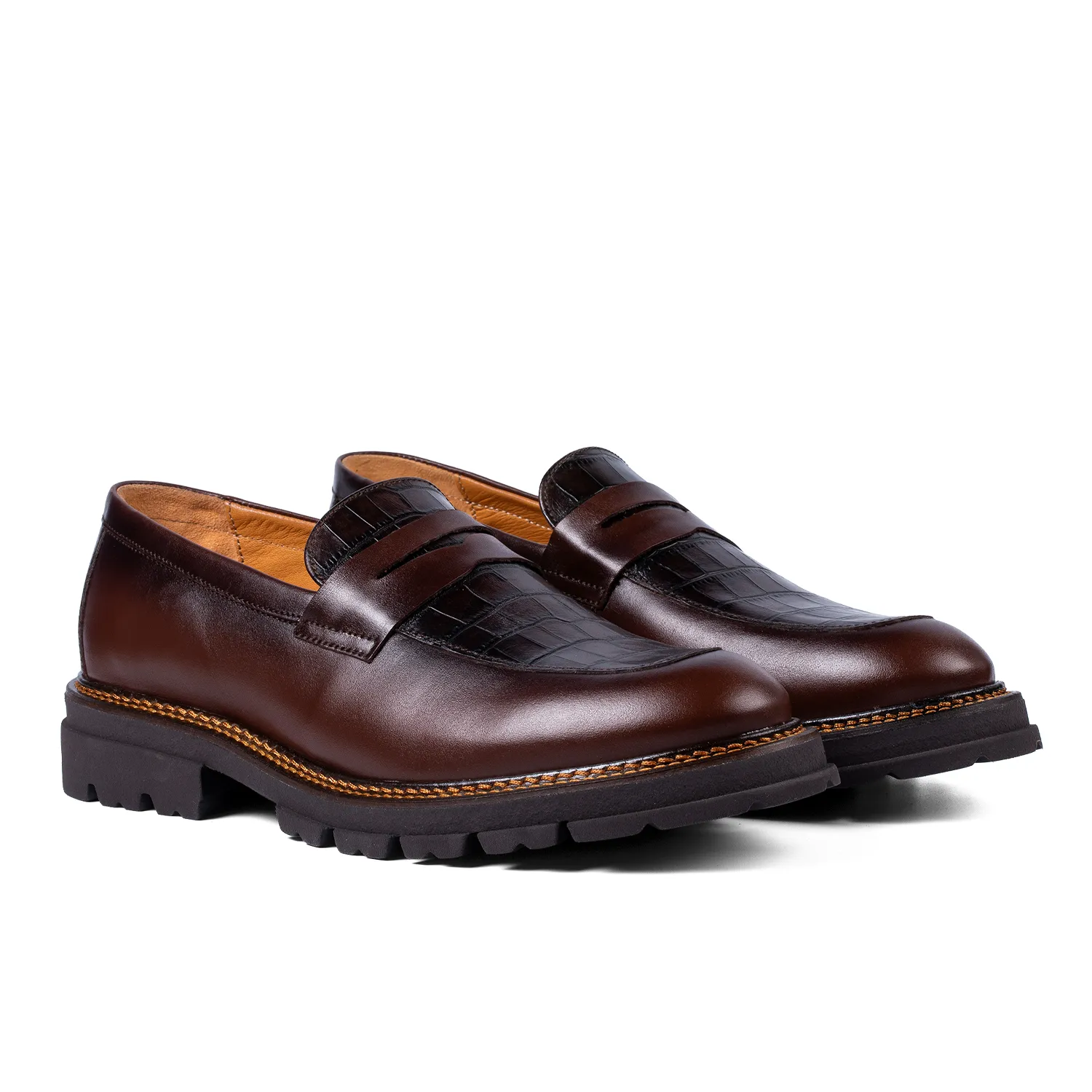 Lucas Shoes Ezra Ukr mocasini maro croco