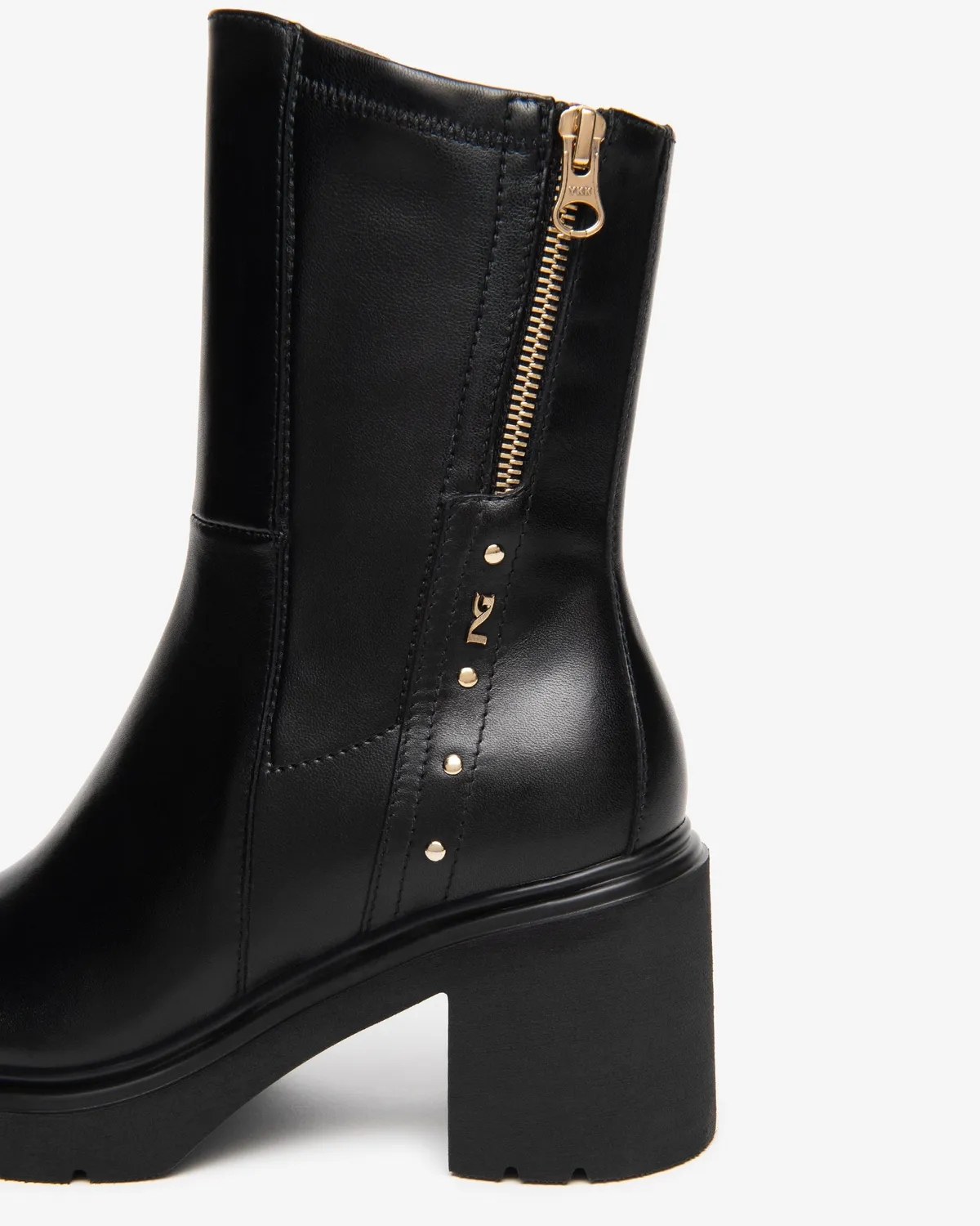 NeroGiardini Botine Damă Piele Toc Bloc 85 mm