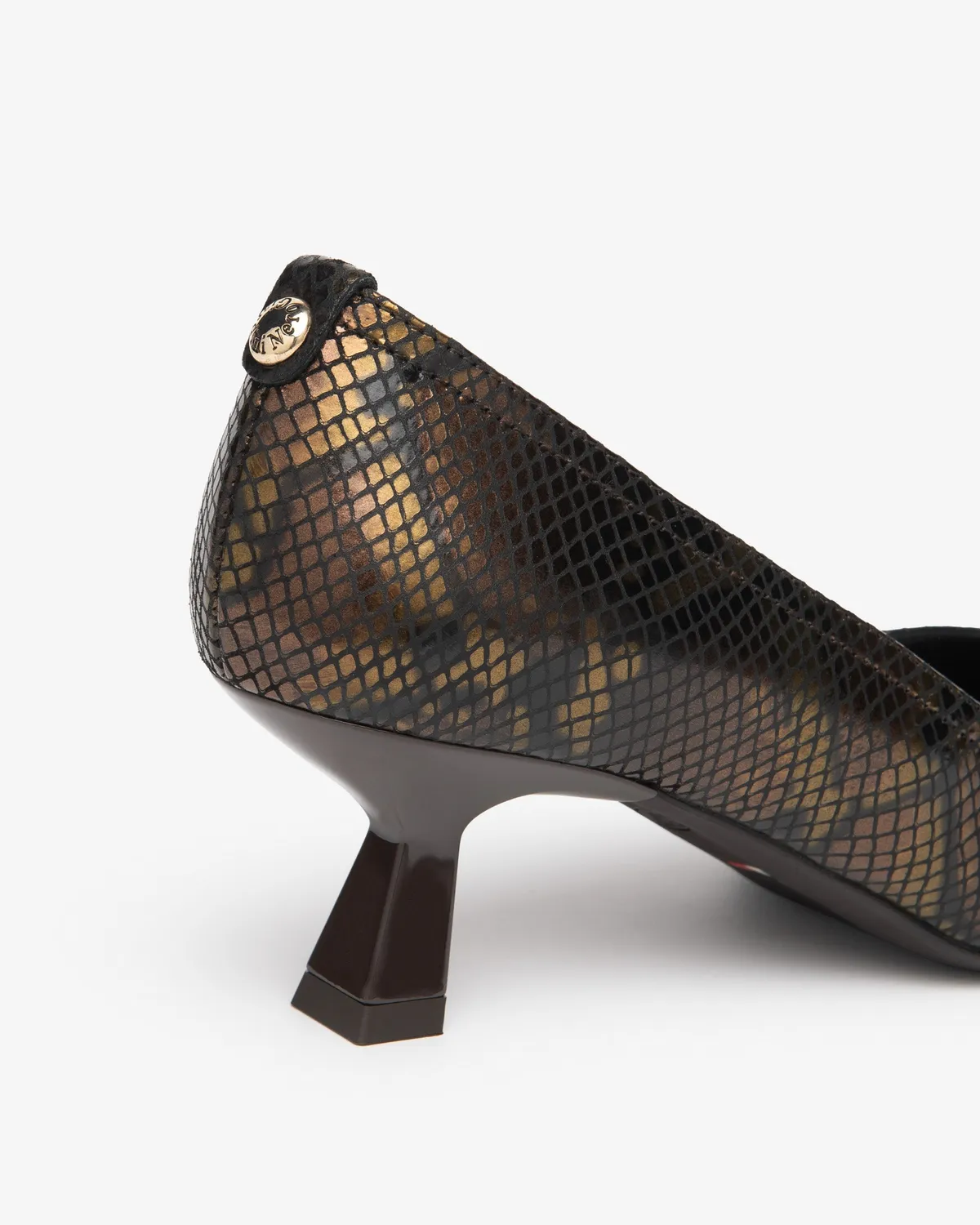 NeroGiardini pantofi dama piele sarpe toc 55mm