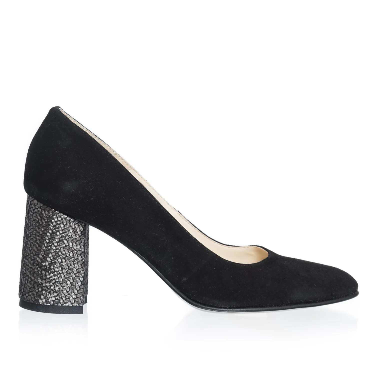 Catinca Shoes R11 NA pantofi damă piele negru antilopă