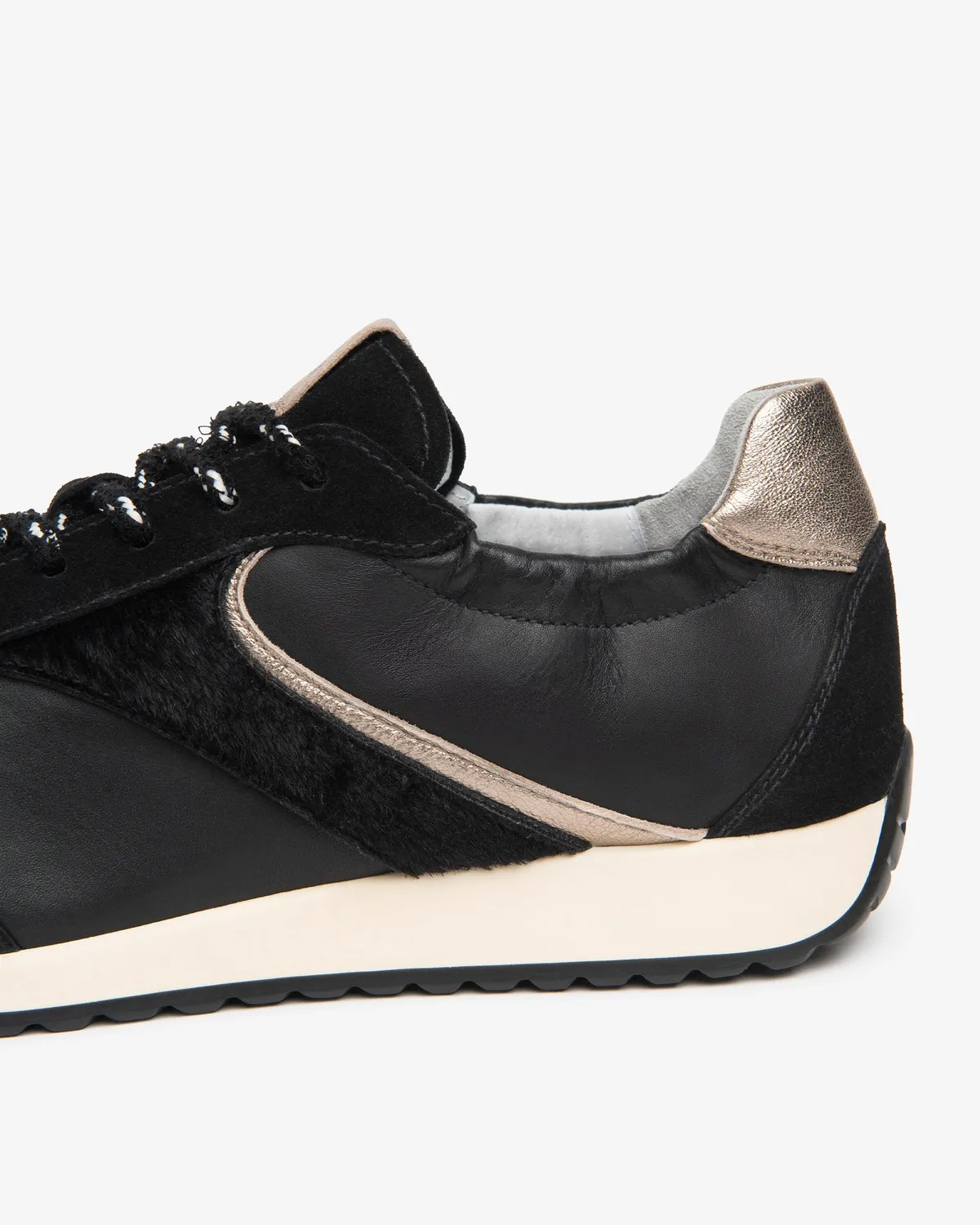 Sneakers dama NeroGiardini piele cu insertii elastice