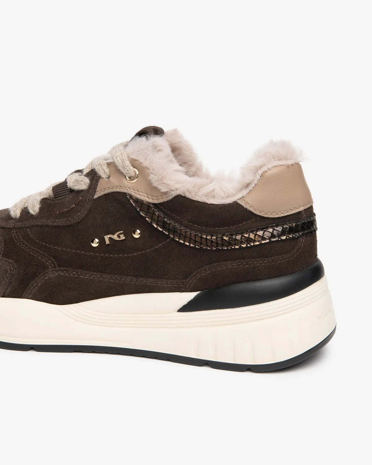 NeroGiardini sneakers dama piele intoarsa cu blanita