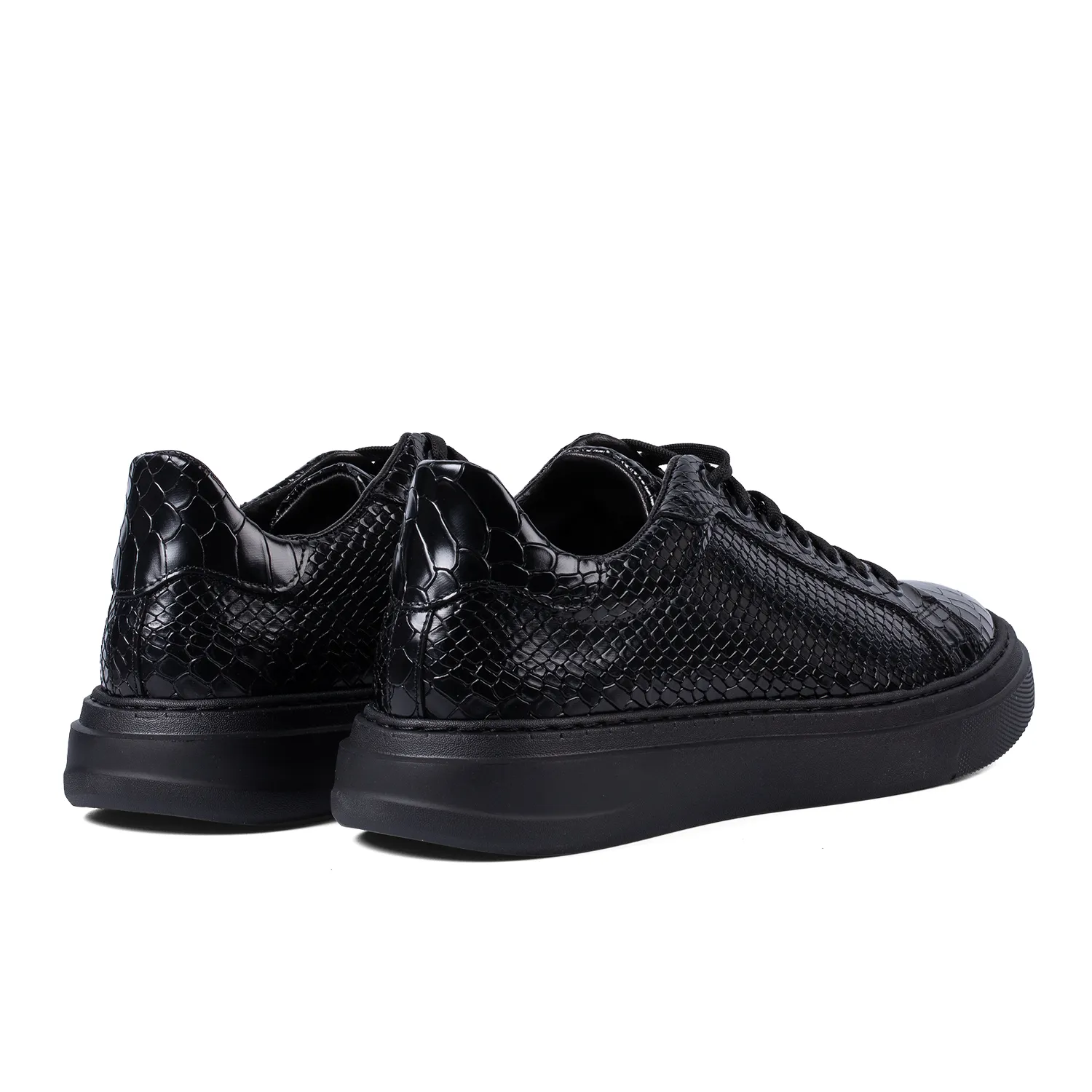 Lucas Shoes 510 Chile sneakers negri python piele
