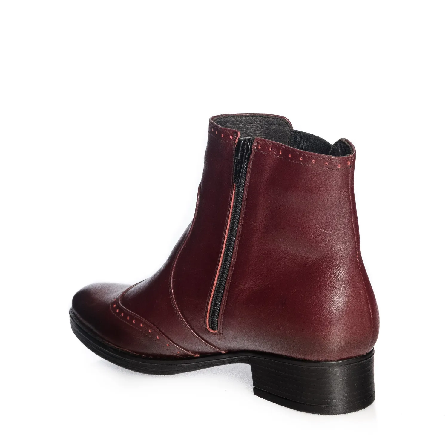 Catinca Shoes GX22 BP botine dama piele bordo perie