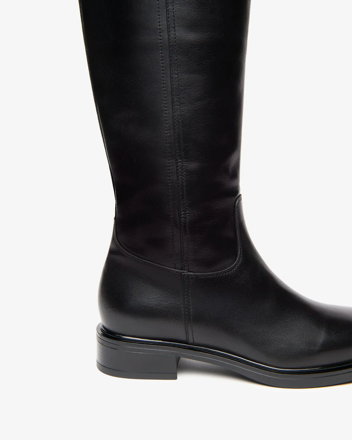 NeroGiardini Cizme Piele Dama cu Bareta Toc Stabil 30 mm