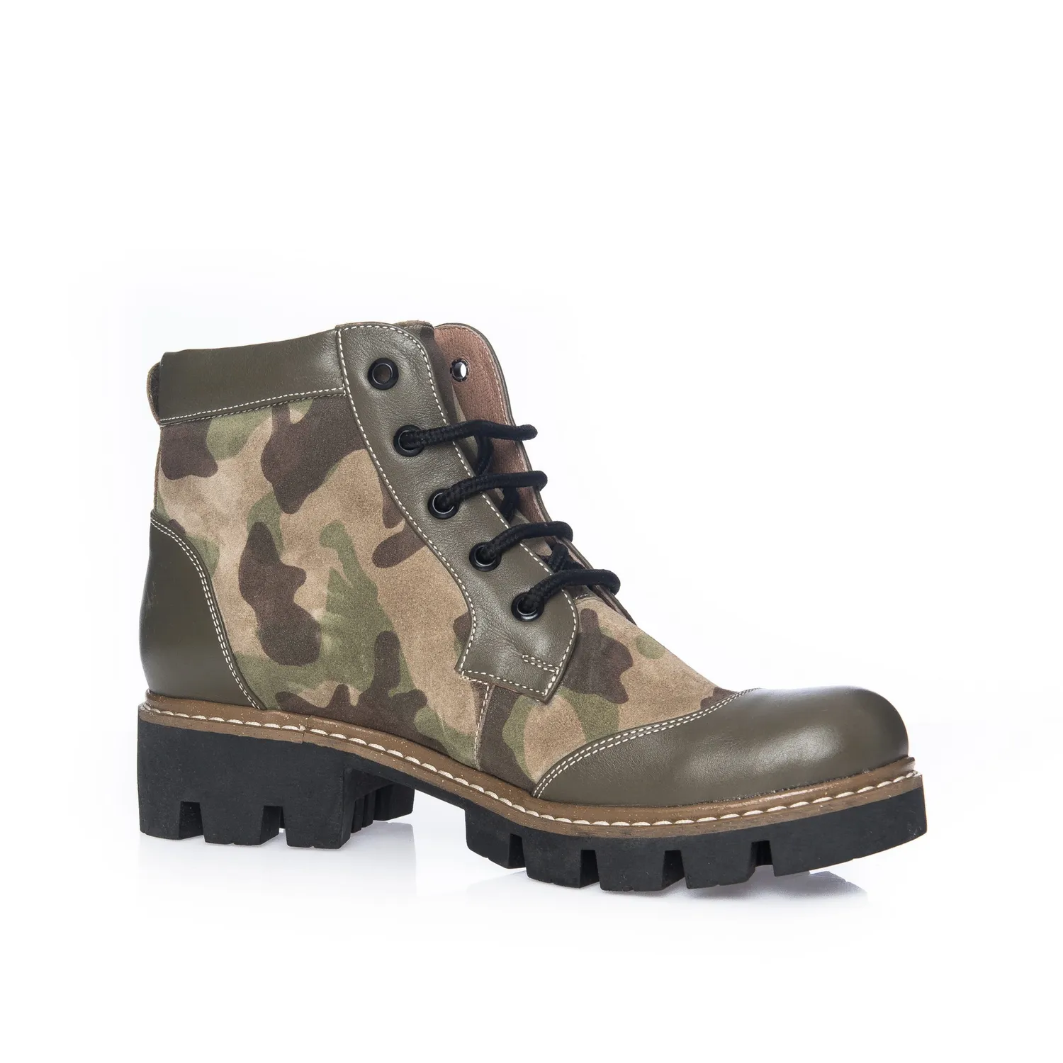 Catinca Shoes G28 KA bocanci dama piele kaki