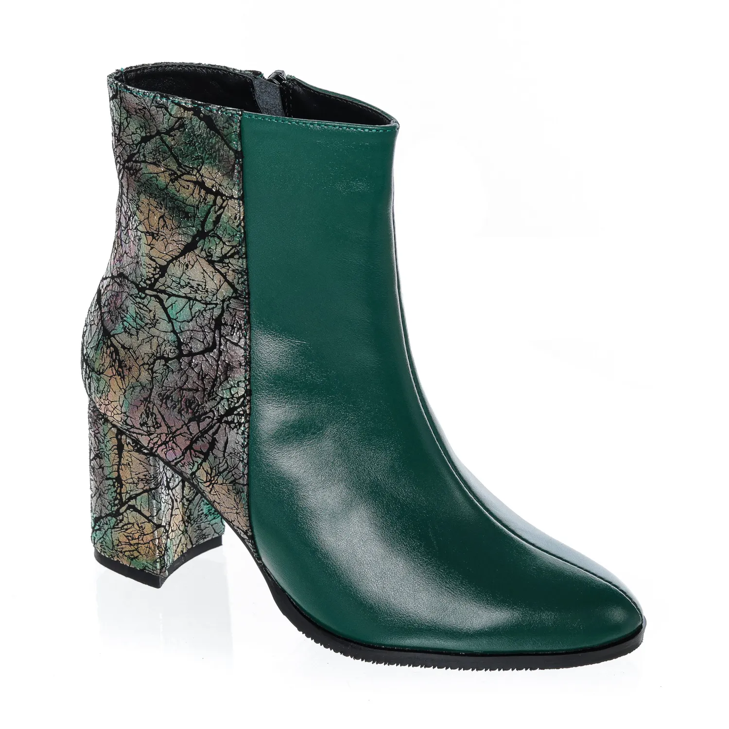 Catinca Shoes GX31 VBVS ghete damă piele verde box