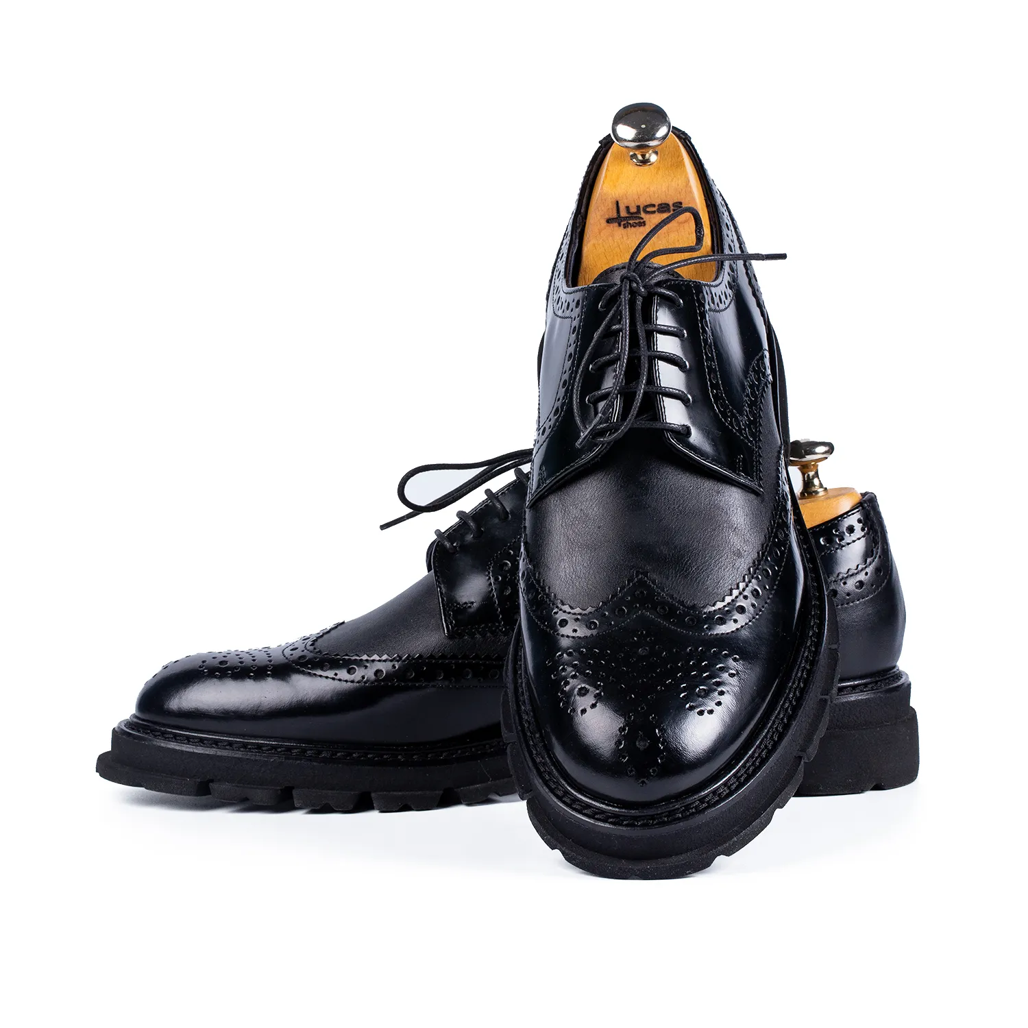 Lucas Shoes Elegant 550 Ukr Box Semi-Lac pantofi piele