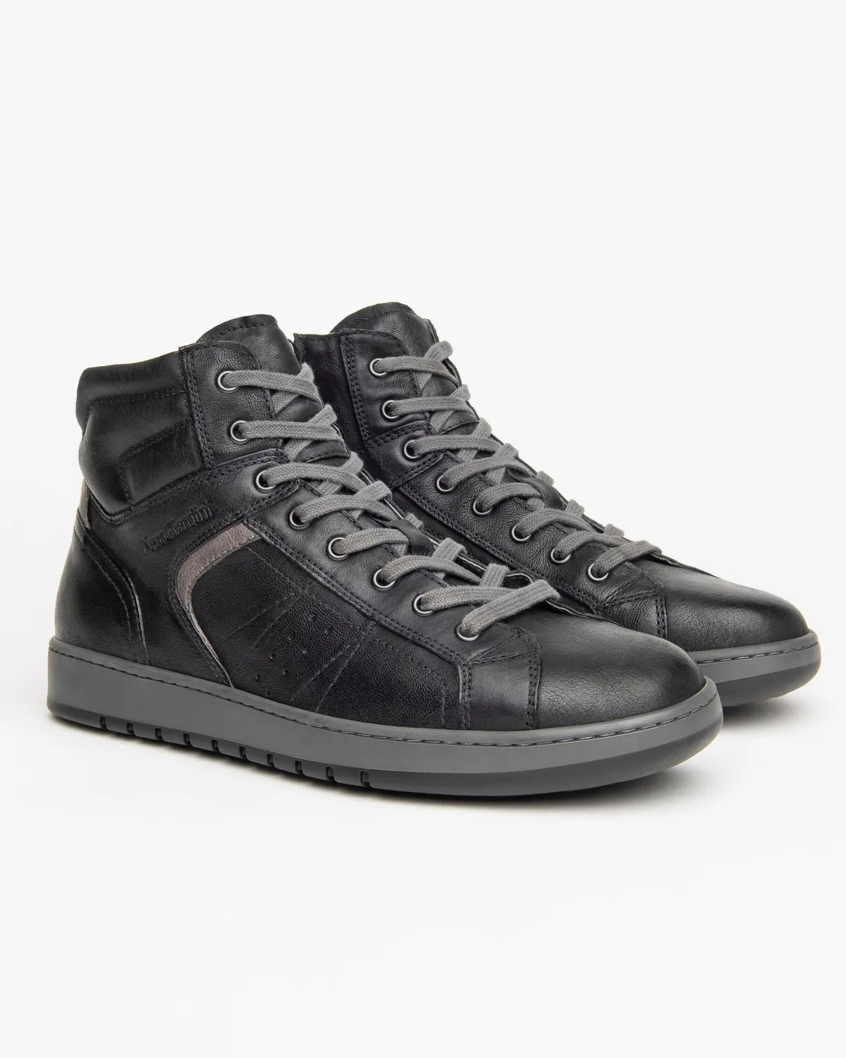 NeroGiardini sneakers inalti piele barbati cu fermoar