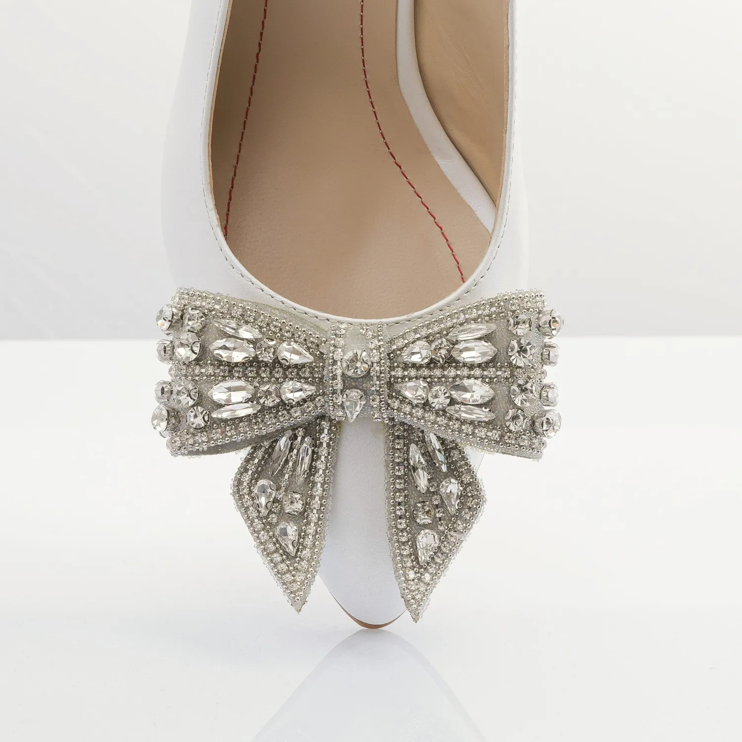 Catinca Shoes D57P sandale dama piele alb sidef