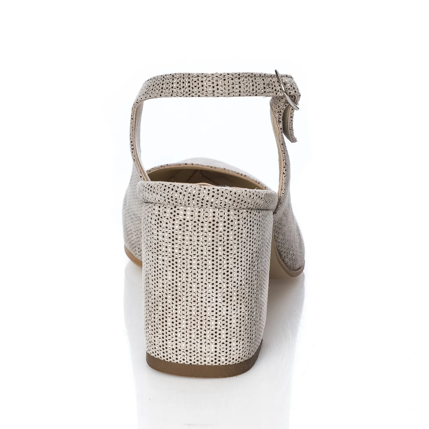 Catinca Shoes V7 BP sandale dama piele bej picatele