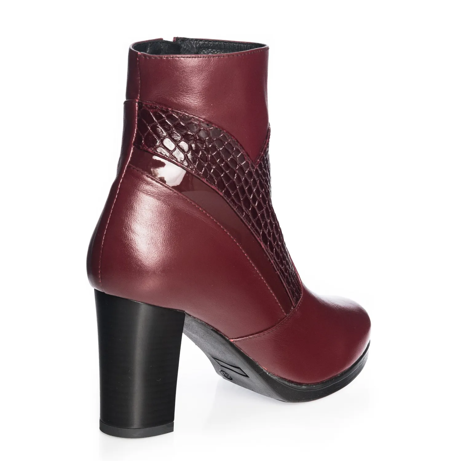 Catinca Shoes GX26 BBC ghete piele bordo croco