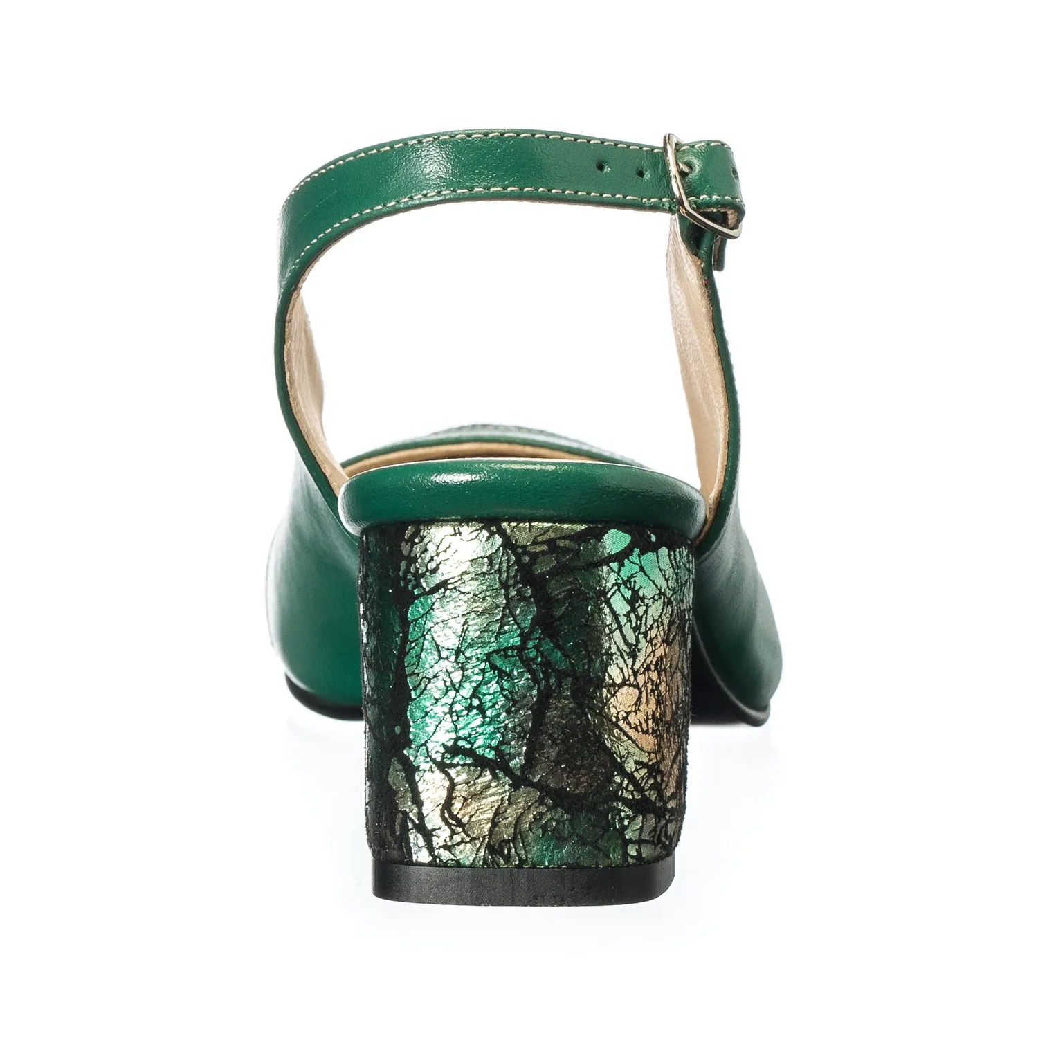 Catinca Shoes A55 VST sandale piele verde