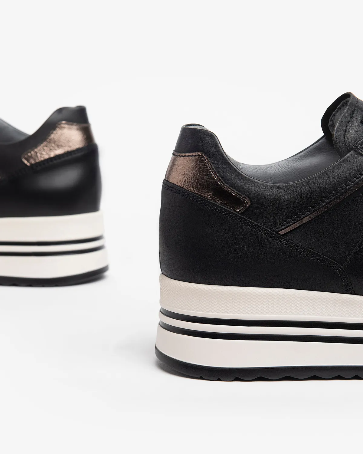 NeroGiardini sneakers damă piele branț DryGo iarnă