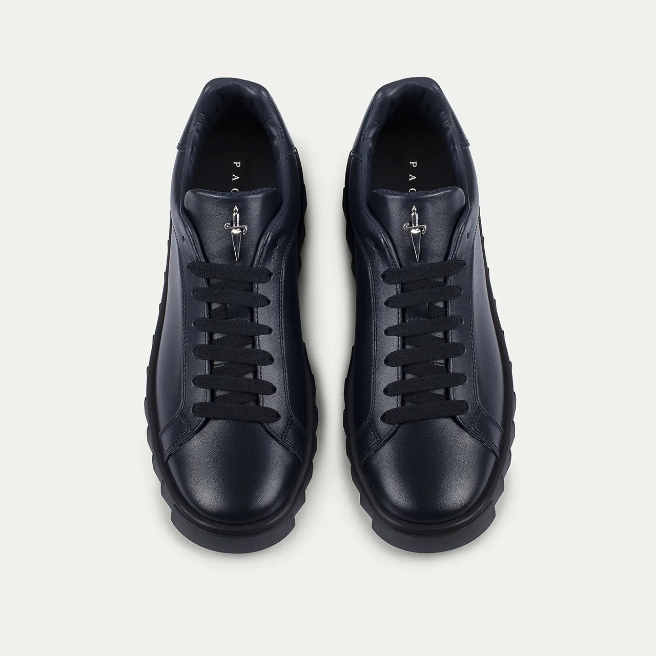 Cesare Paciotti Shark Derby sneakers piele bleumarin