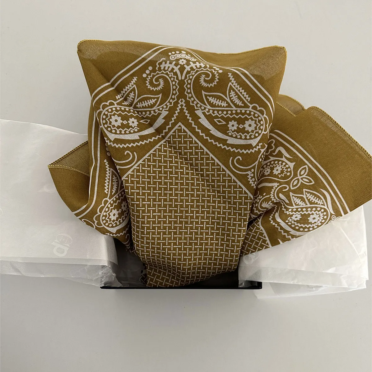 Cecilia Bringheli Bandana eșarfă bumbac tobacco