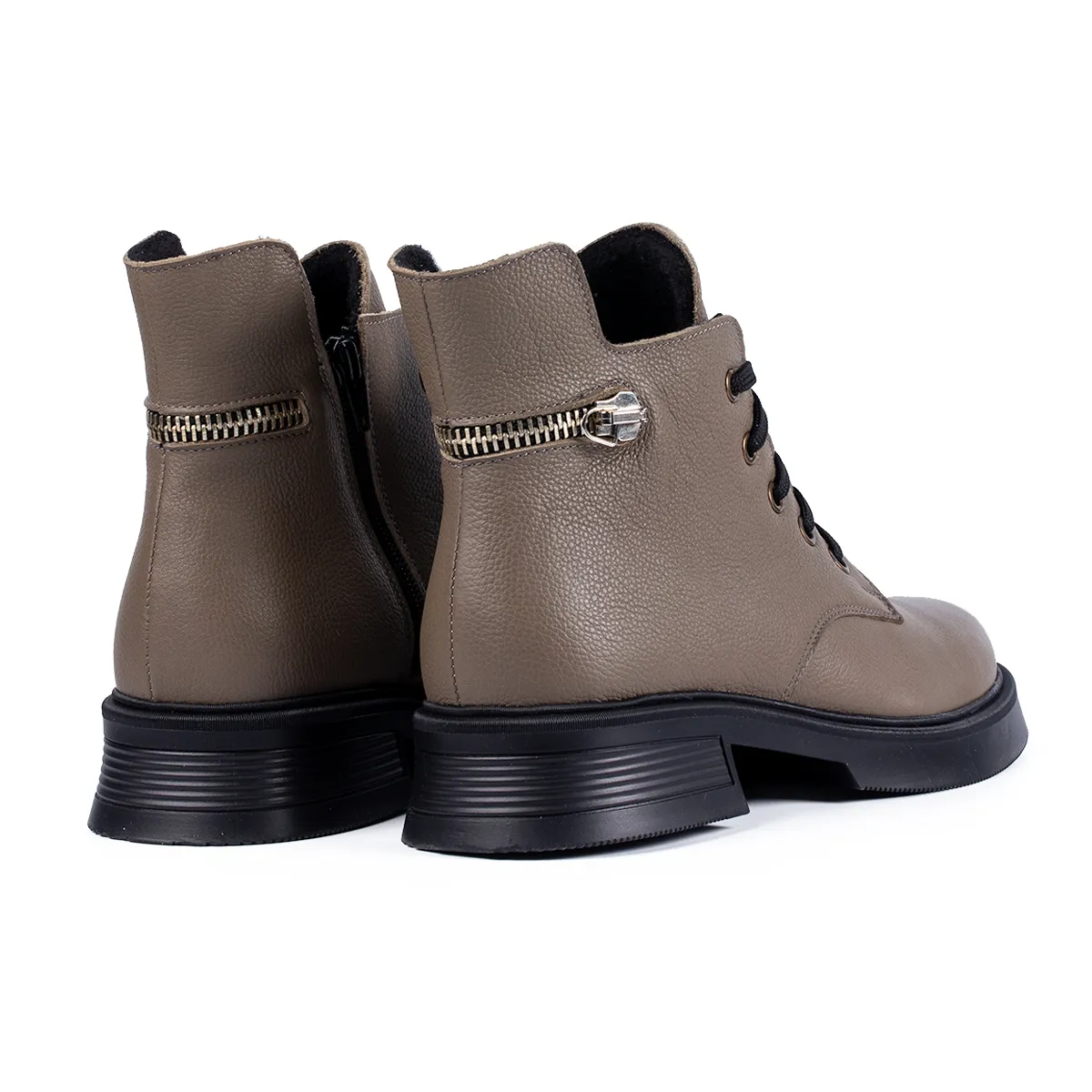Ghete damă Lucas Shoes 411 Bej piele iarnă