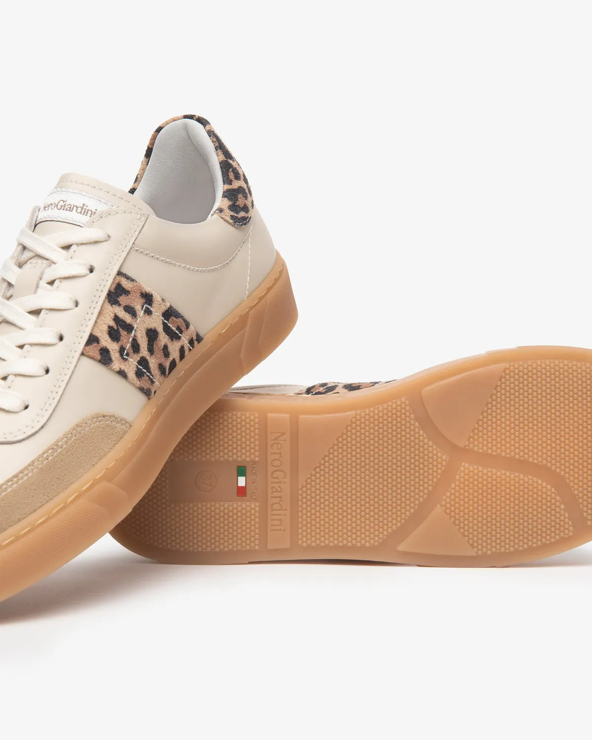 Sneakers piele dama NeroGiardini piele intoarsa