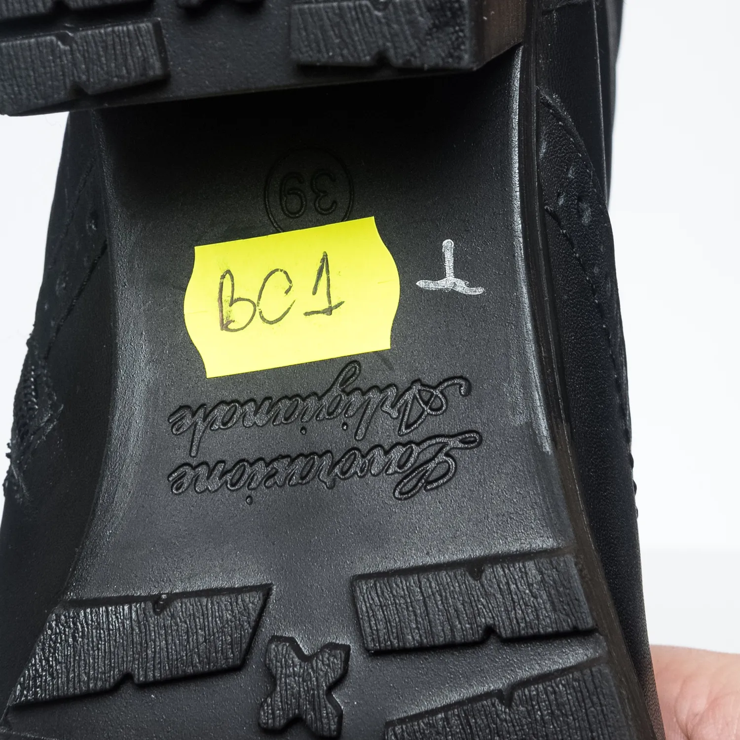 Catinca Shoes BC1 N ghete dama negre piele naturala
