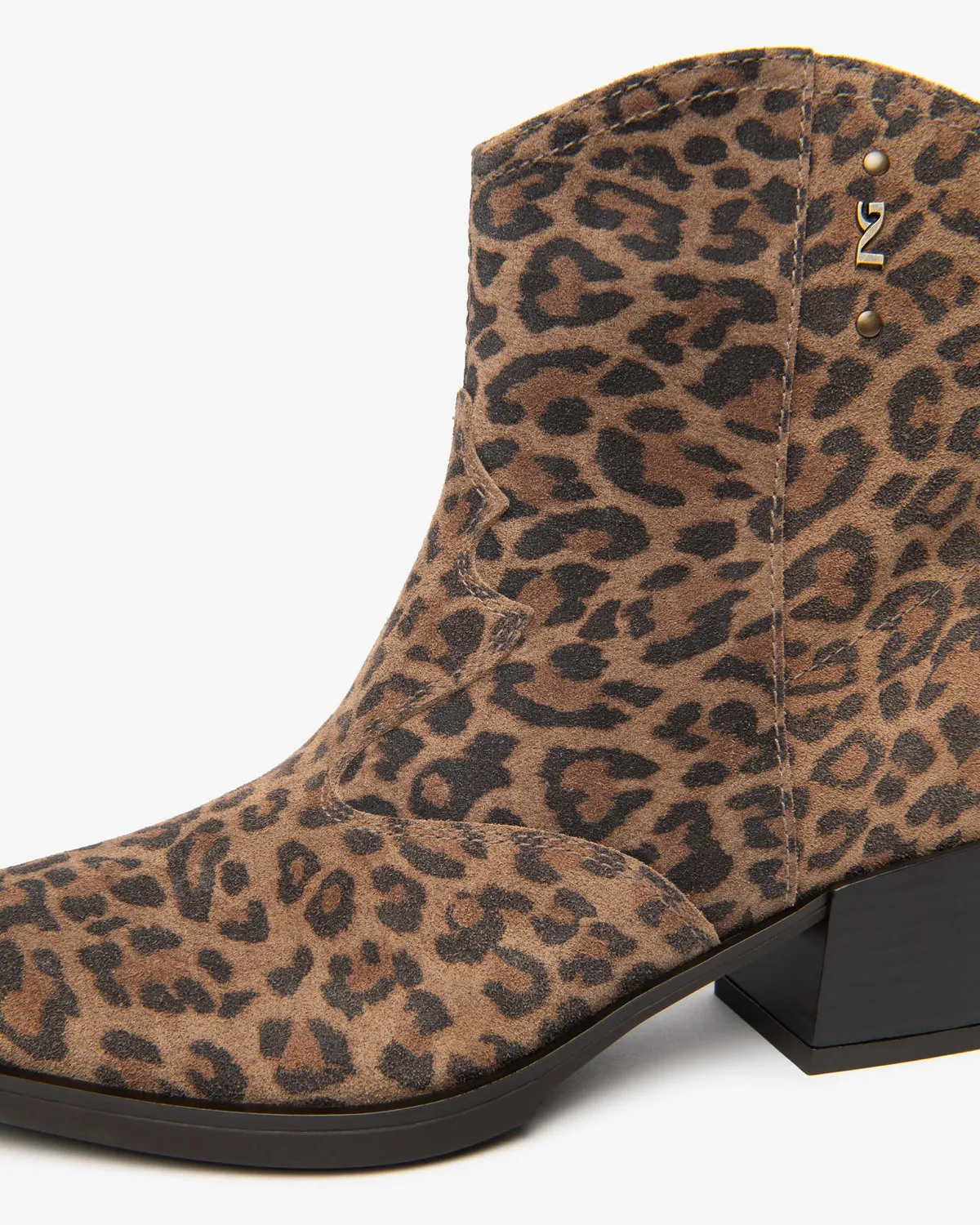 NeroGiardini ghete dama piele intoarsa western animal print