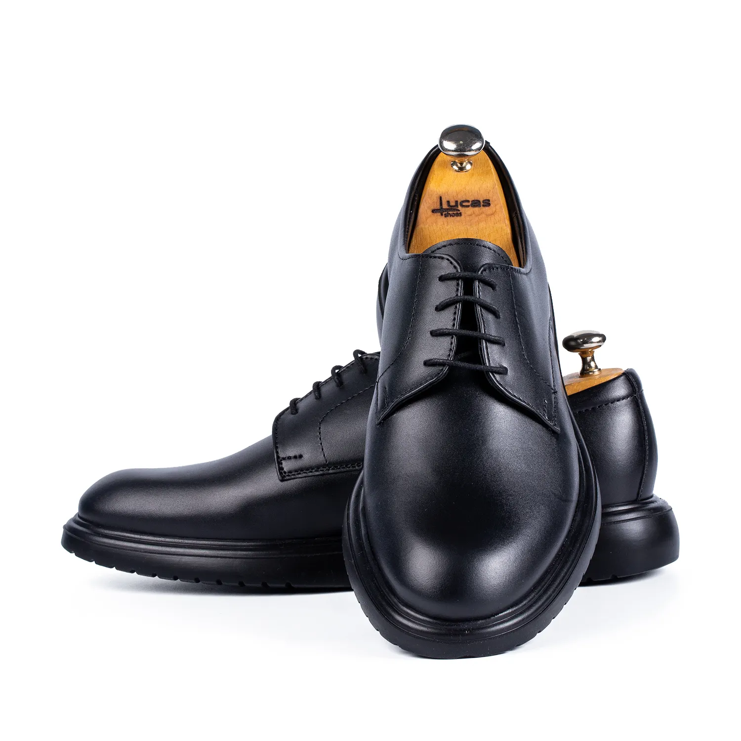 Lucas Shoes Casual 346 pantofi barbati negru piele