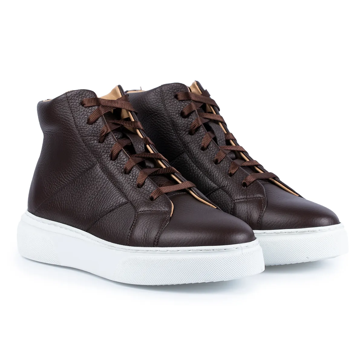 Lucas Shoes 855 Bizon ghete barbati maro piele naturala