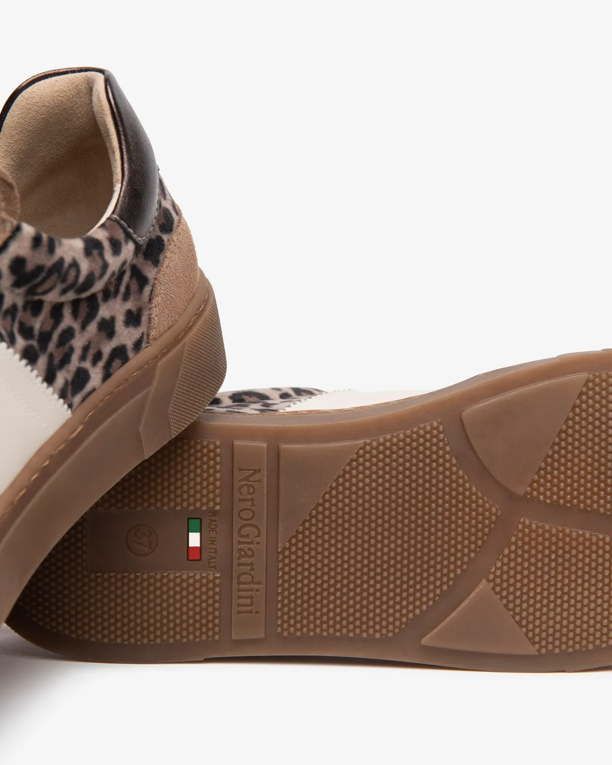 NeroGiardini sneakers dama piele intoarsa print