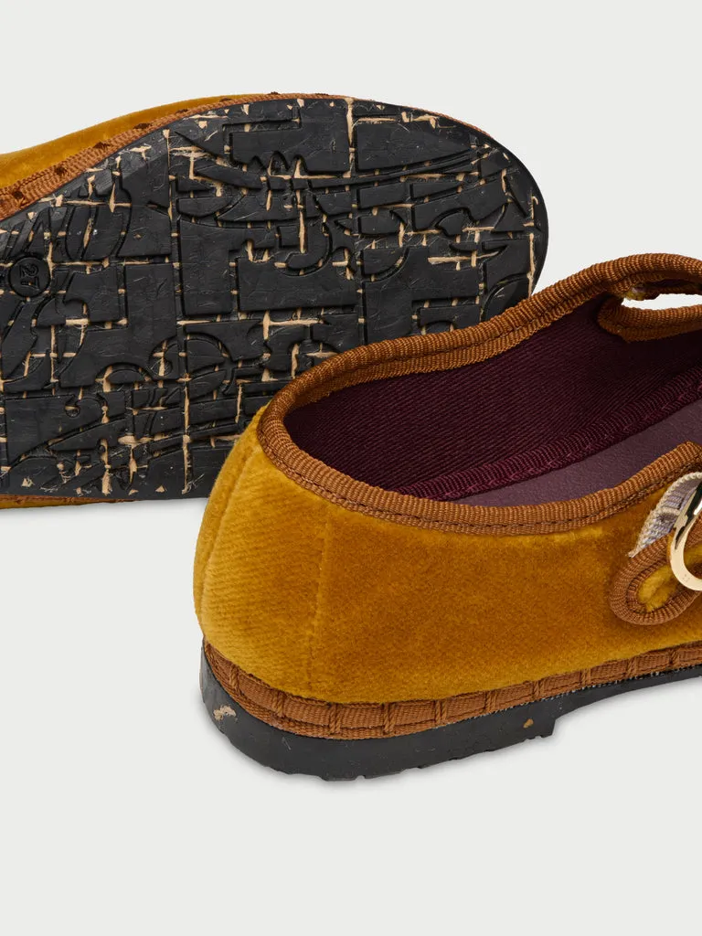Flagelus Amaranta Kids pantofi Mary Jane mustar