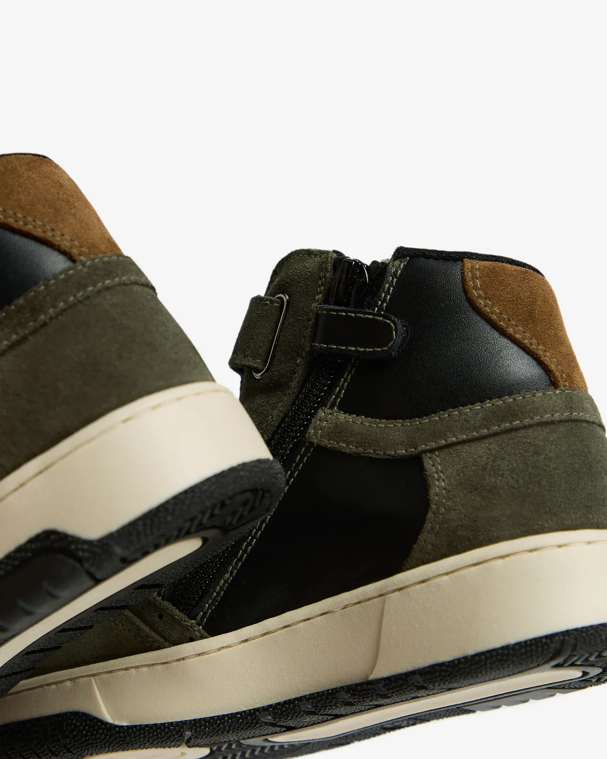 Sneakers băieți NeroGiardini piele și nabuc