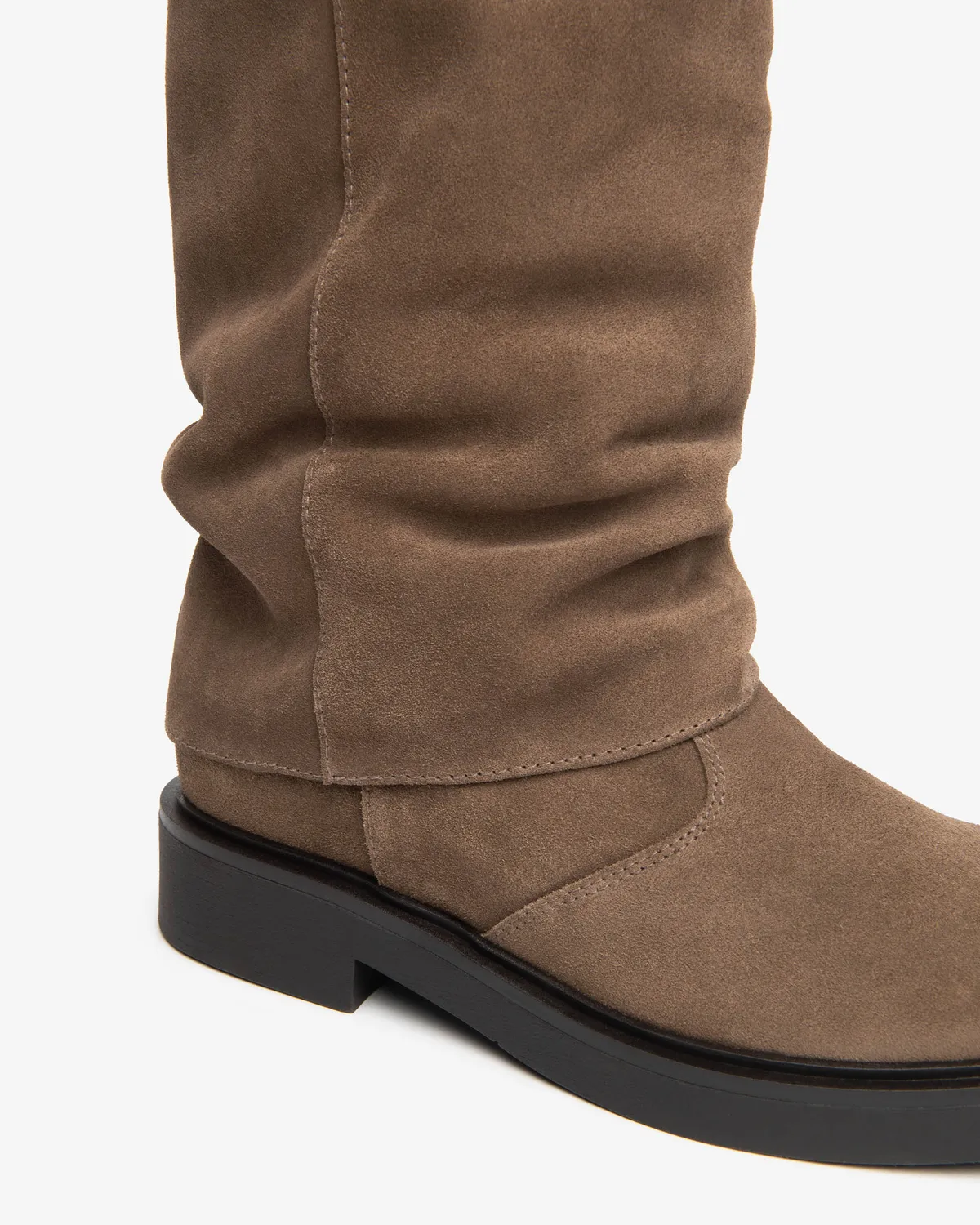 NeroGiardini cizme dama piele intoarsa biker